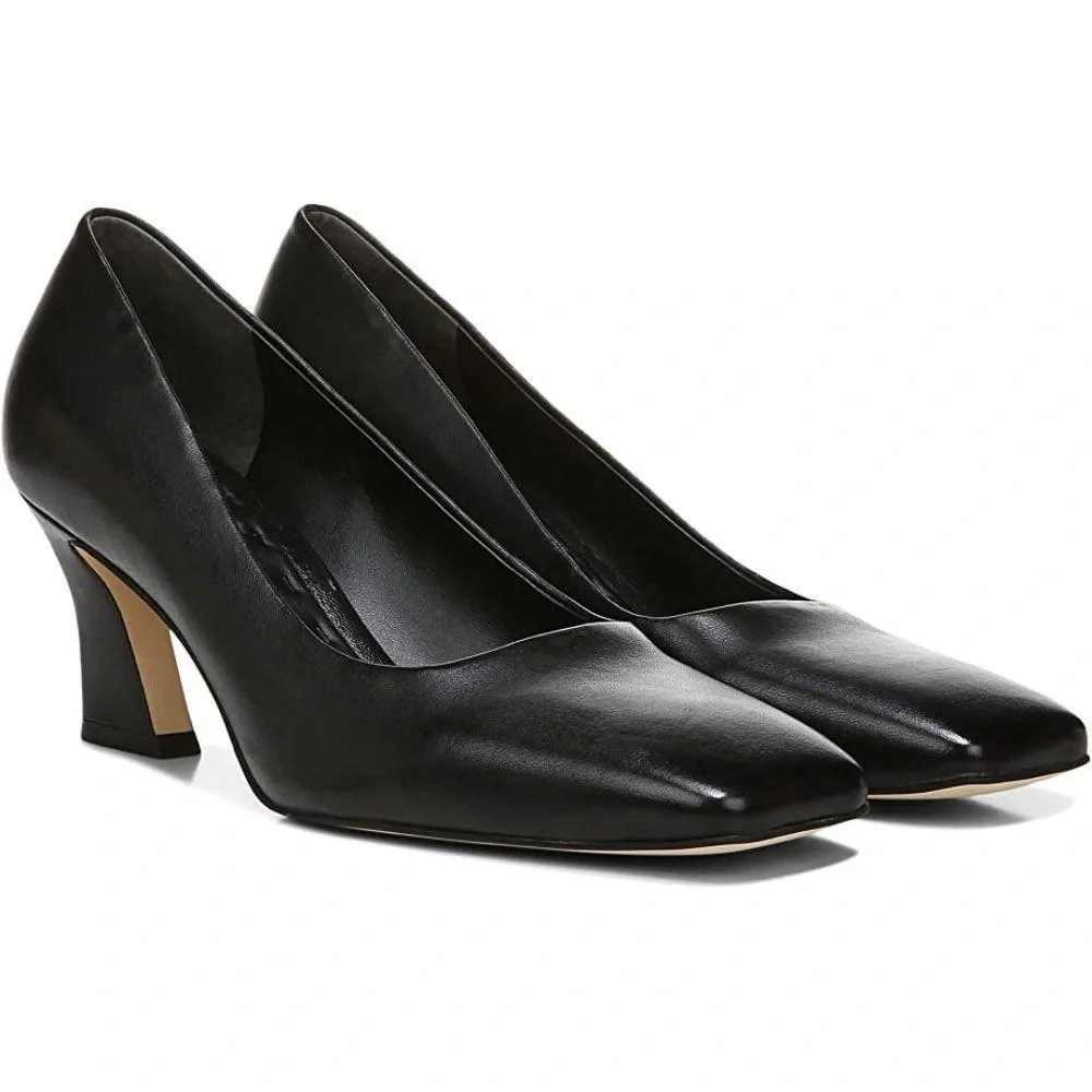 Sarto by Franco Sarto Dina Leather Square Toe Pumps